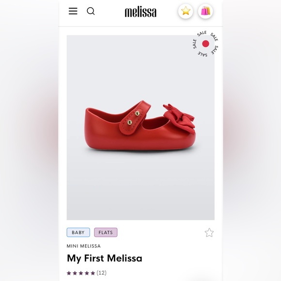 NWT MINI MELISSA My First Mini Melissa Baby Ultragirl Mary Jane Flat Size 3 - Picture 2 of 15